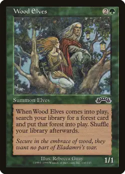 1x Wood Elves - LP - Tempest Block - mtg - SPARROW MAGIC - Image 1