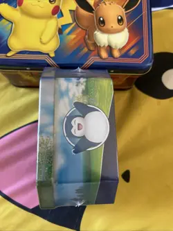 One Factory Sealed Pokemon TCG 2022 Collector's Tin: Pokemon Go (Snorlax Promo) - Image 4