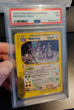 Pokemon Aquapolis Crystal Nidoking Holo 150/147 PSA 7 - Image 2
