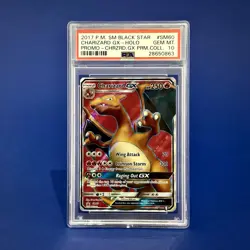 Charizard GX SM60 PSA 10 - 2017 Pokemon Black Star Promo - Sun & Moon - POP 898 - Image 1