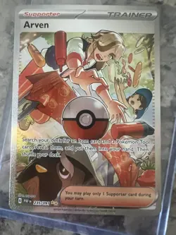 Pokemon TCG Arven Special Illustration Rare SV: Paldean Fates 235/091 - Image 1