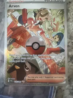 Pokemon TCG Arven Special Illustration Rare SV: Paldean Fates 235/091 - Image 3