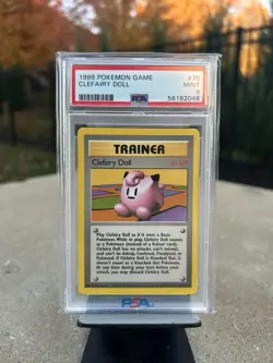 1999 POKEMON BASE SET UNLIMITED #70 CLEFAIRY DOLL PSA 9 - Image 1