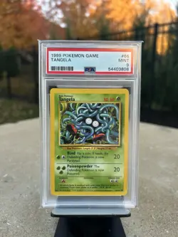1999 POKEMON GAME BASE SET UNLIMITED 66 TANGELA PSA 9 MINT - Image 1