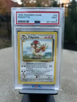 1999 POKEMON BASE SET UNLIMITED #22 PIDGEOTTO PSA 9 - Image 1