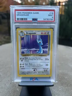 Dragonair 18/102 Base Set Unlimited Rare PSA 9 Pokemon 1999 - Image 1