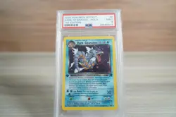 Pokemon 1st Edition Dark Gyarados 8/82 Team Rocket PSA 9 MINT - Image 1