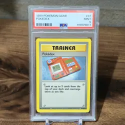 1999 POKEMON GAME BASE SET #87 POKEDEX PSA 9 MINT - Image 1