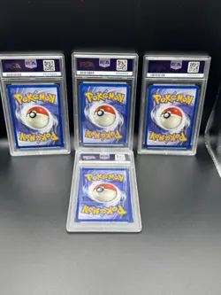 PSA 9 Eevee Vaporeon Jolteon Flareon 1st Edition WOTC Jungle Set Vintage Pokemon - Image 2