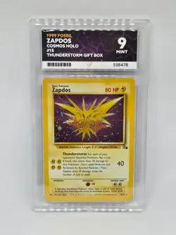 ACE 9 Zapdos 1999 COSMOS-THUNDERSTORM HOLO 15/62 POKEMON TCG Mint Shiny - Image 1