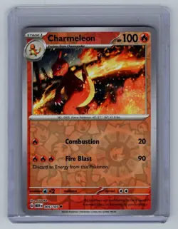 Pokemon 2023 Scarlet & Violet 151 Charmeleon Reverse Holo Uncommon #5 Mint - Image 1