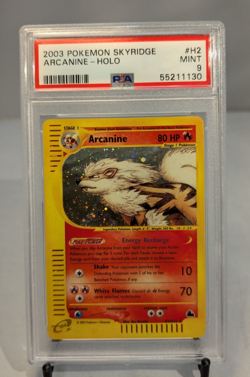 2003 Pokemon Skyridge H2/H32 Arcanine Holo Rare PSA 9 - Image 1