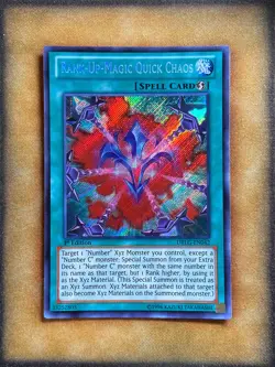 Yugioh Rank-Up-Magic Quick Chaos DRLG-EN042 Secret Rare 1st Ed NM - Image 1