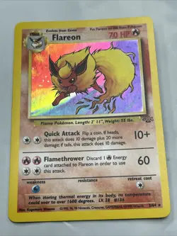 Pokemon TCG Flareon Legendary Collection Holo Card 10/110 Rare - Image 1