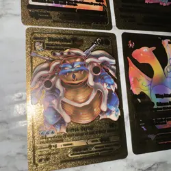 Rare Rainbow Gold Charizard GX Card 150/147 Pikachu 44/185 Blastoise Pokemon - Image 4