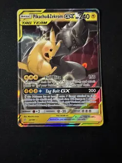Pokemon Pikachu & Zekrom GX Tag Team Holo Card 33/181 Ultra Rare - Image 1