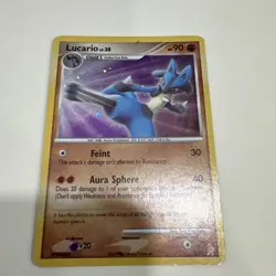 1x Lucario 3/11 DP Trainer Kit: Manaphy & Lucario Holo - Pokemon Card - LP - Image 1