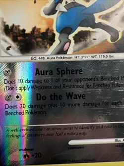 LP Lucario 53/127 Reverse Holo Platinum AUTHENTIC Pokemon Card - Image 3
