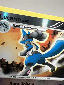 LP Lucario 53/127 Reverse Holo Platinum AUTHENTIC Pokemon Card - Image 4