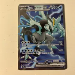 Pokemon TCG Black Kyurem EX Surging Sparks 218/191 Full Art Ultra Rare Holo Card - Image 1