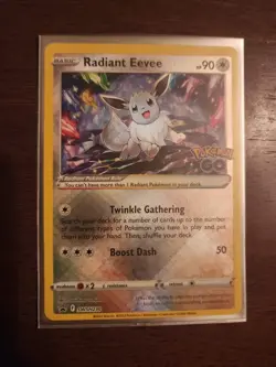 Pokemon TCG Radiant Eevee SWSH230 Sword & Shield Rare Holo Foil Promo Card NM - Image 1