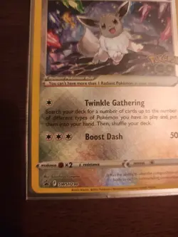 Pokemon TCG Radiant Eevee SWSH230 Sword & Shield Rare Holo Foil Promo Card NM - Image 5