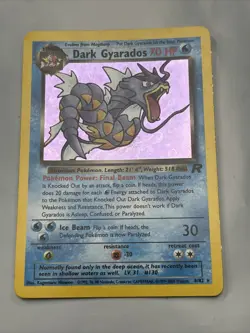 Dark Gyarados 8/82 Holo Rare Team Rocket 2000 WOTC Pokemon Card - LP/NM” - Image 1