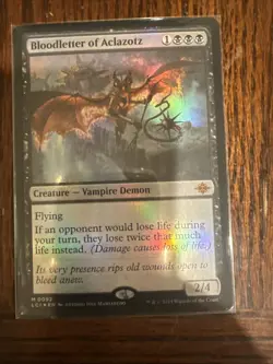 MAGIC The Gathering Bloodletter of Aclazotz **FOIL CARD** New never played with - Image 1