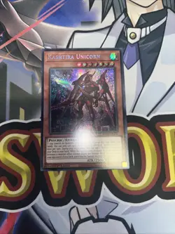 MP23-EN164 Kashtira Unicorn - Prismatic Secret Rare 1st Edition YuGiOh Card - Image 1