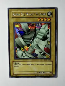 Alpha The Magnet Warrior UNL Prismatic Card DOR-E001 Yu-Gi-Oh! NM - Image 1