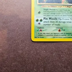 Beedrill 18/75 Pokemon Neo Discovery Regular Rare Card - MP - Image 4
