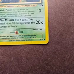 Beedrill 18/75 Pokemon Neo Discovery Regular Rare Card - MP - Image 5