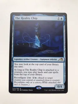 The Reality Chip MTG Magic the Gathering Card NM Near Mint NEO - Image 1
