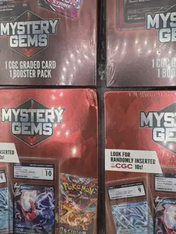 Lot of 4 Pokemon Mystery Gems Box 1 CGC Graded Card & 1 Booster Pack 2025 - Image 2