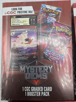 Lot of 4 Pokemon Mystery Gems Box 1 CGC Graded Card & 1 Booster Pack 2025 - Image 3