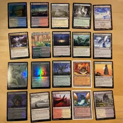 Magic The Gathering Lot Of 20 NM LAND Cards Including RARES - Image 1