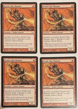 Krark-Clan Shaman X4 Mirrodin Magic The Gathering MTG Playset - Image 1