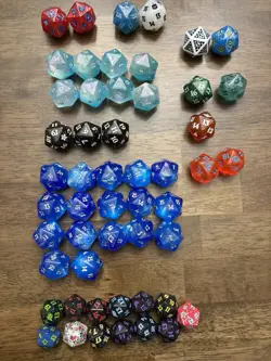 Lot of 52 MTG Magic the Gathering Spindown D20 Dice Various Sets Promos !!!!!!!! - Image 1