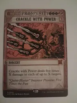 Crackle with Power Showcase NM Thunder Junction PP MTG Magic the Gathering - Image 1