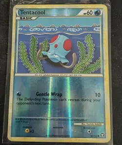 Tentacool 80/102 Triumphant Reverse Holo Pokemon - Image 1
