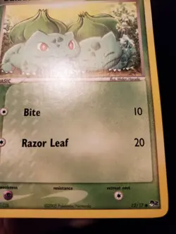 Bulbasaur 12/17 Pokemon TCG POP Series 2 Card Very Lightly Played LP-NM Kanto - Image 4