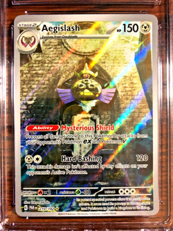 Aegislash Illustration Rare #210 - CGC GEM MINT 10 - Paradox Rift - Pokemon TCG - Image 2