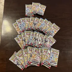 Prismatic Evolutions Booster individual Packs Lot of 33 Pokemon with 33 promo - Image 1