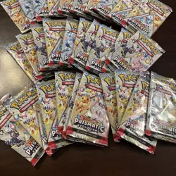 Prismatic Evolutions Booster individual Packs Lot of 33 Pokemon with 33 promo - Image 2