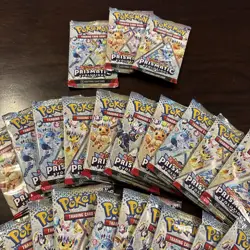 Prismatic Evolutions Booster individual Packs Lot of 33 Pokemon with 33 promo - Image 3