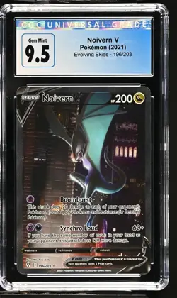 Pokemon Noivern V 196/203 Evolving Skies CGC 9.5/10 Gem Mint - Image 1