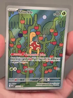 Shuckle Illustration Rare 136/132 Me01: Mega Evolution Holo POKEMON NM - Image 1