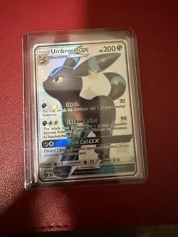 Pokemon TCG Umbreon GX Full Art Ultra Rare Holo Sun & Moon Base Set - Image 1