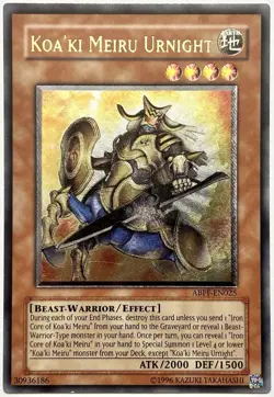ABPF-EN025 Koa'ki Meiru Urnight - Ultimate Rare Unlimited Lightly Played YuGiOh - Image 1