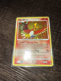 Pokemon TCG Ho-Oh Secret Wonders Holo Holo Rare Card 10/132 MP+ Lightly Played - Image 2